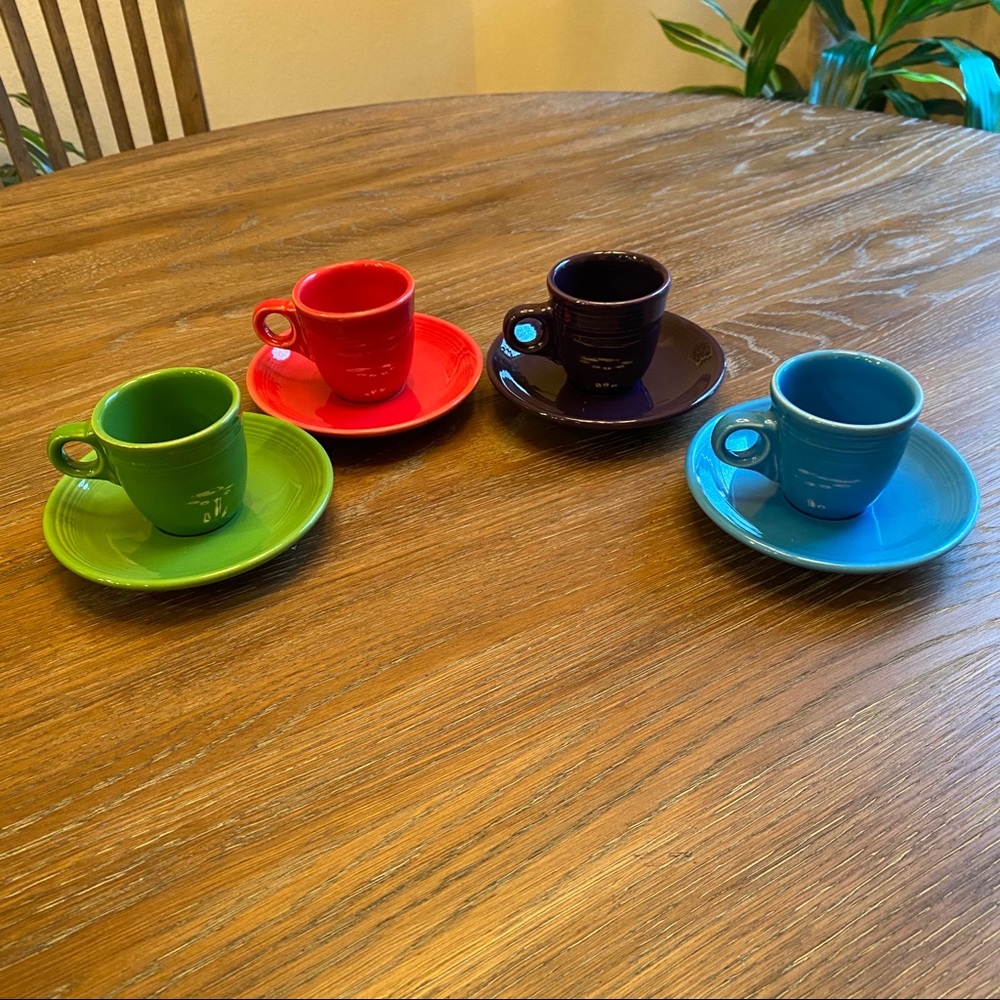 Fiestaware demitasse set